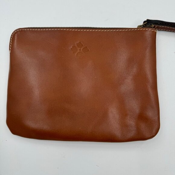 Patrica Nash CassinEmbossed Leather Wristlet Clutch Bag With Zipper & Wrist Stra - Picture 5 of 15
